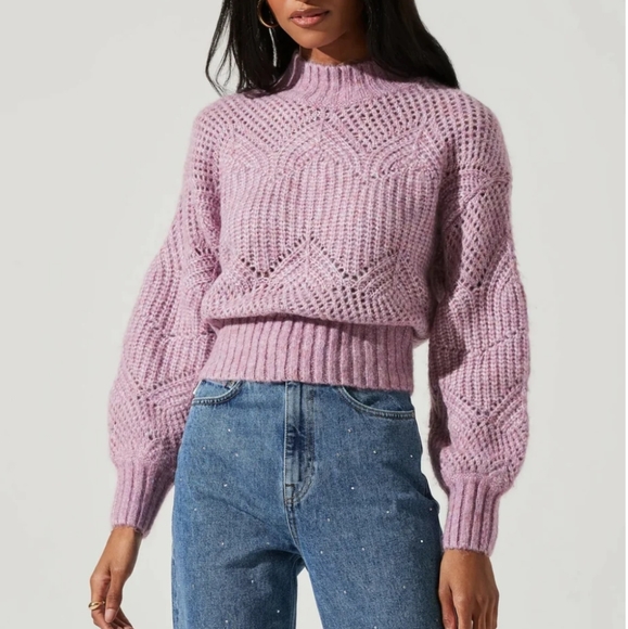 ASTR The Label Lilac Serenity Sweater Size XS - Picture 1 of 9